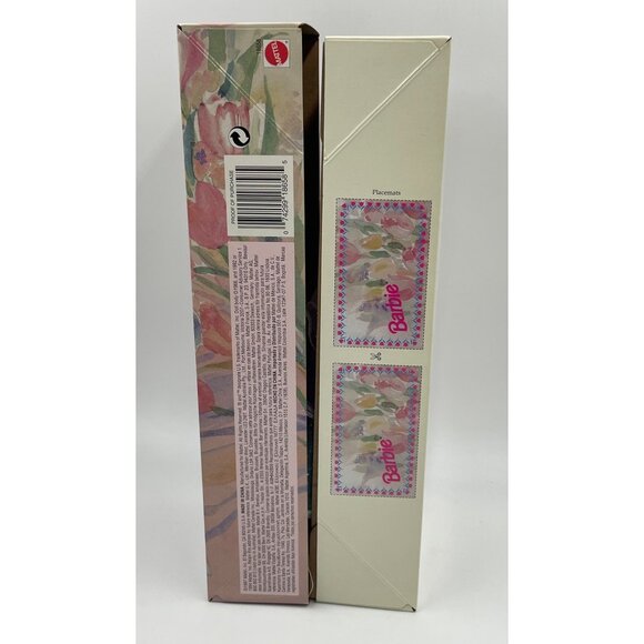 Spring Tea Party Barbie Doll Brunette Hair Blue Eyes NIB - Picture 10 of 10